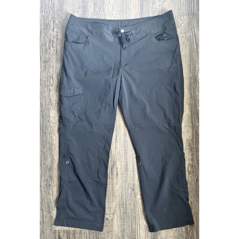 Columbia Pants Womens 20W Black Omni-Shield Cargo Hiking Convertible Pockets